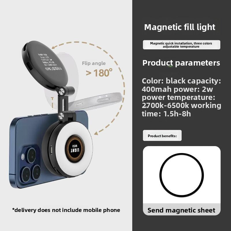 Magnetic Fill Light for Mobile Devices
