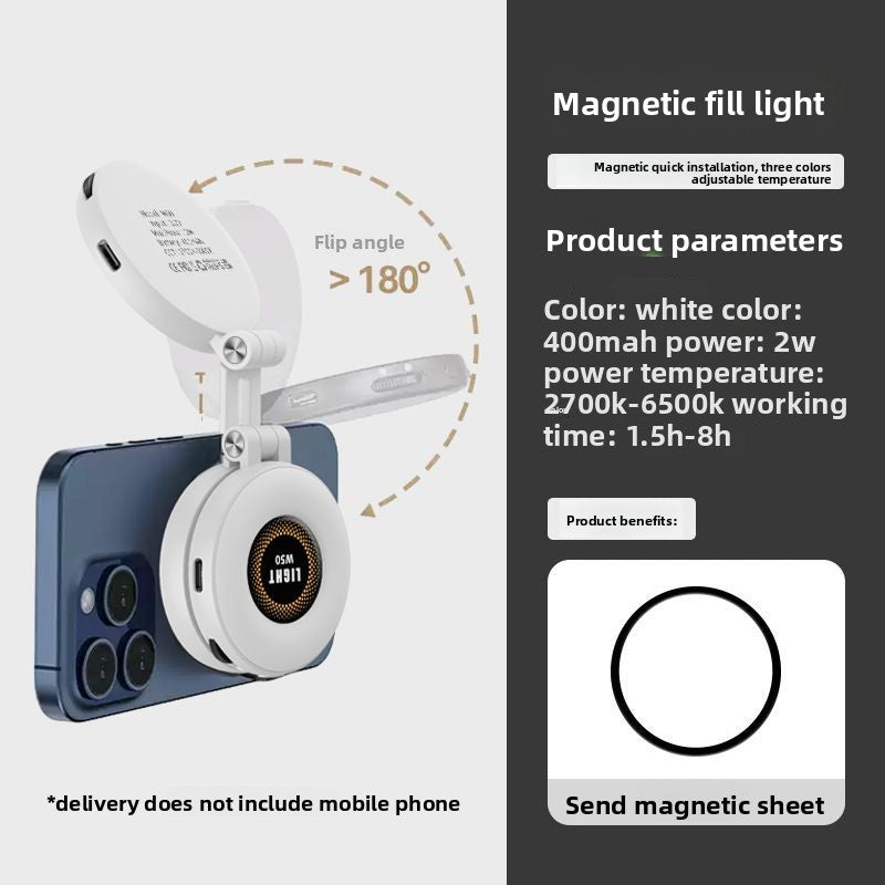 Magnetic Fill Light for Mobile Devices