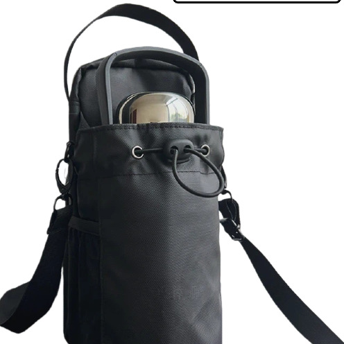 Magnetic Fitness Water Bottle Bag with Shoulder Strap