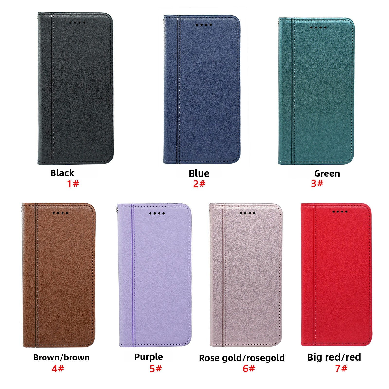 Magnetic Flip Leather Phone Case for iPhone