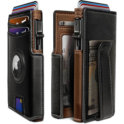 Magnetic Flip RFID Protection Mens Wallet