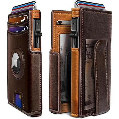 Magnetic Flip RFID Protection Mens Wallet