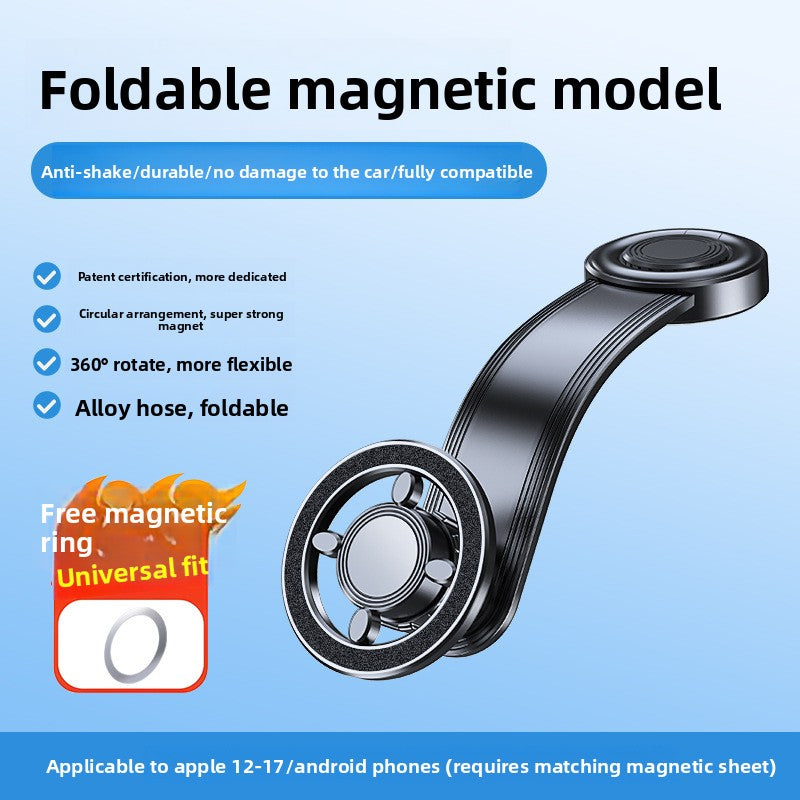 Magnetic Foldable Car Phone Holder with 360 Rotation