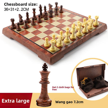 Magnetic Folding Chess Set with Multiple Size Options