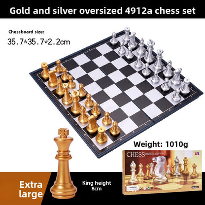 Magnetic Folding Chess Set with Multiple Size Options