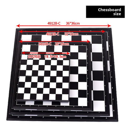 Magnetic Folding Chess Set with Multiple Size Options