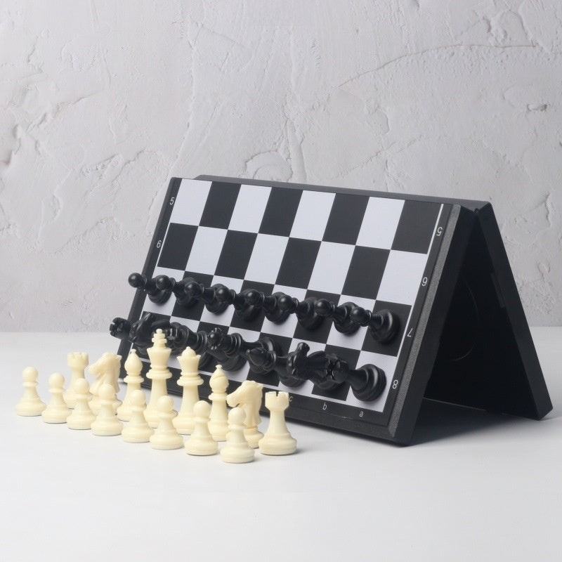 Magnetic Folding Chess Set with Portable Board