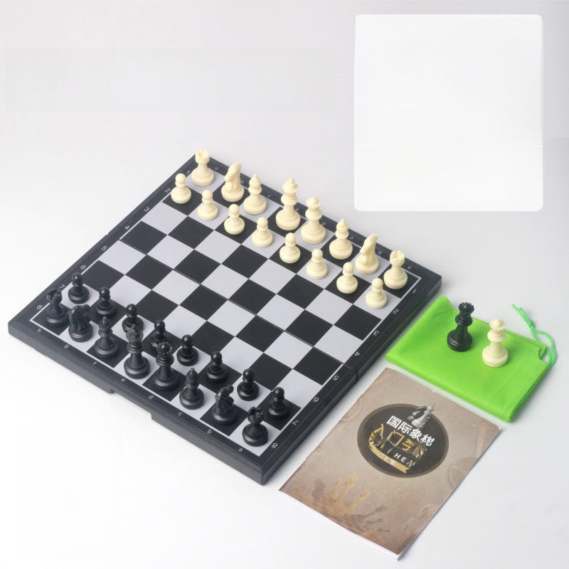 Magnetic Folding Chess Set with Portable Board