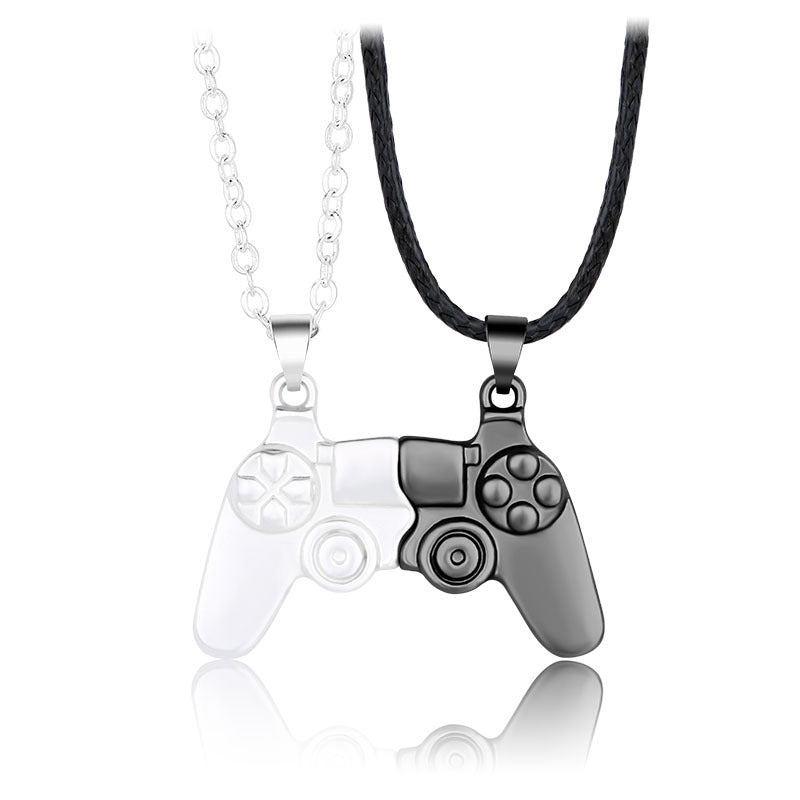 Magnetic Game Controller Couple Necklace