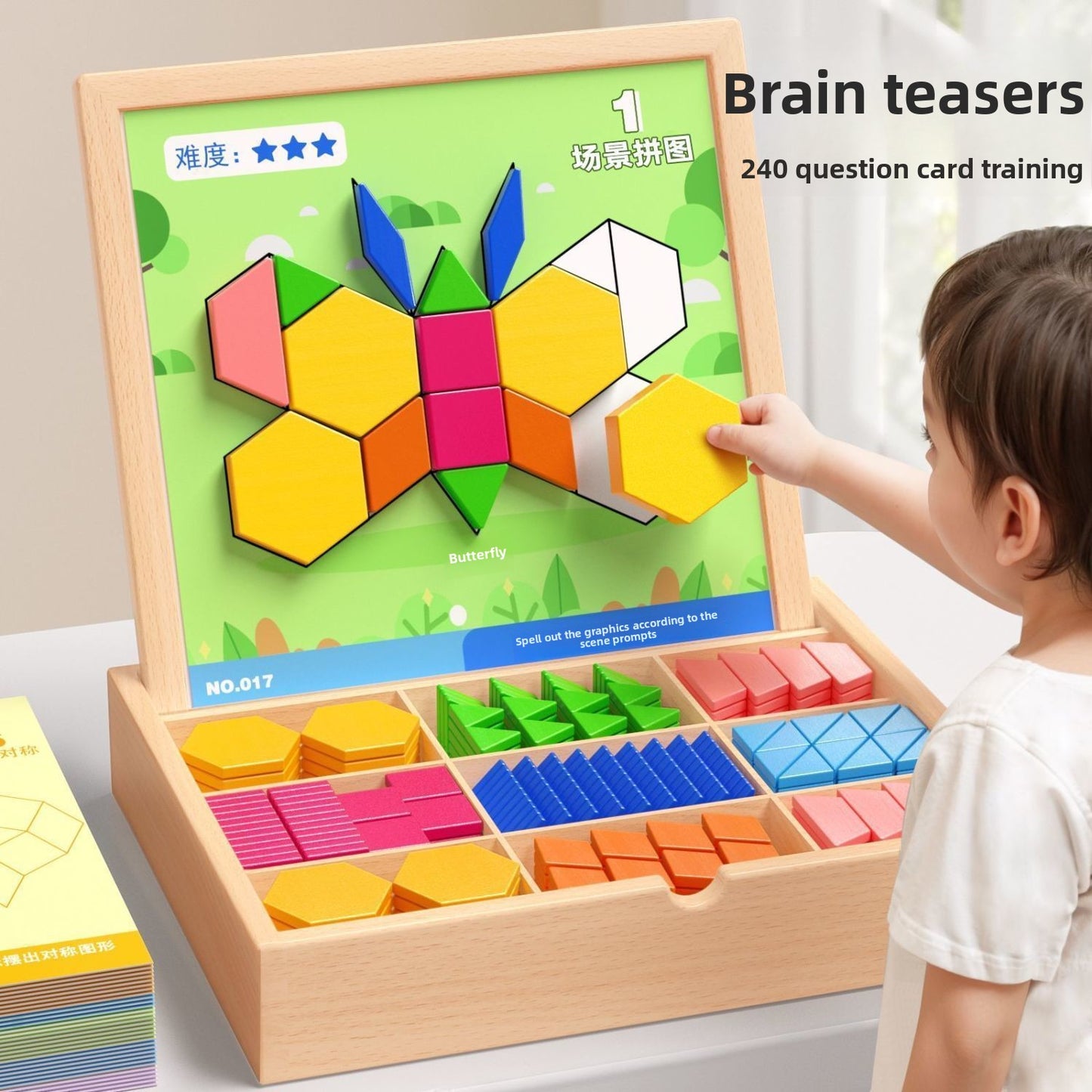 Magnetic Geometric Tangram Educational Wooden Toy