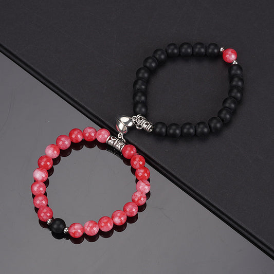 Magnetic Heart Couple Bracelet