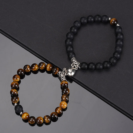 Magnetic Heart Couple Bracelet