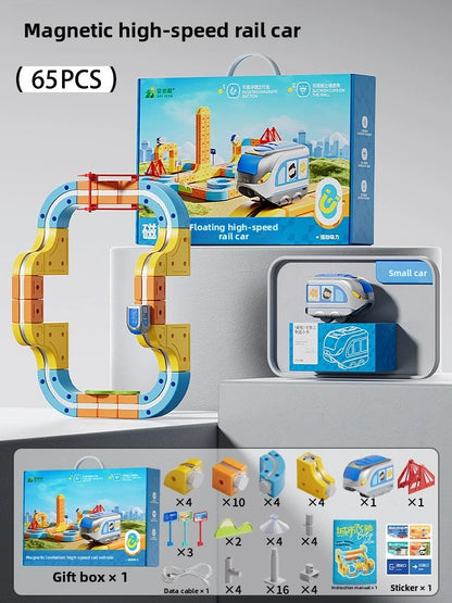 Magnetic High-Speed Rail Train Building Blocks Toy