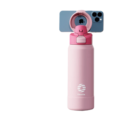 Magnetic Insulated Sports Water Bottle with Phone Holder