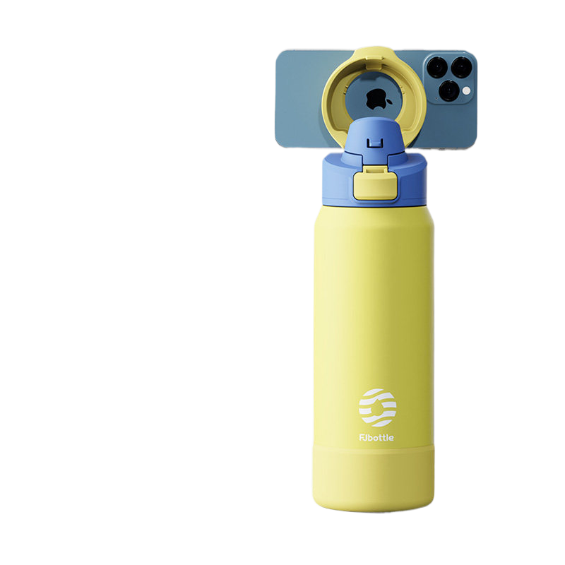 Magnetic Insulated Sports Water Bottle with Phone Holder