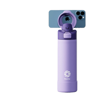 Magnetic Insulated Sports Water Bottle with Phone Holder