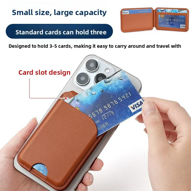 Magnetic iPhone Card Holder with Rotating Mirror Window