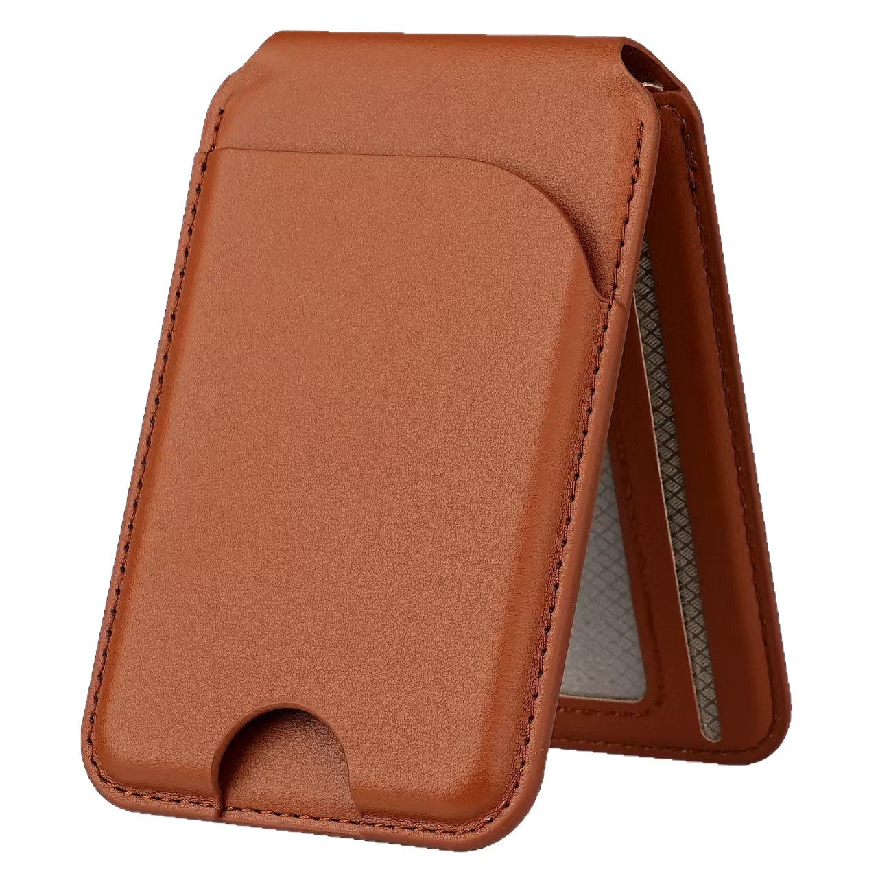 Magnetic iPhone Card Holder with Rotating Mirror Window