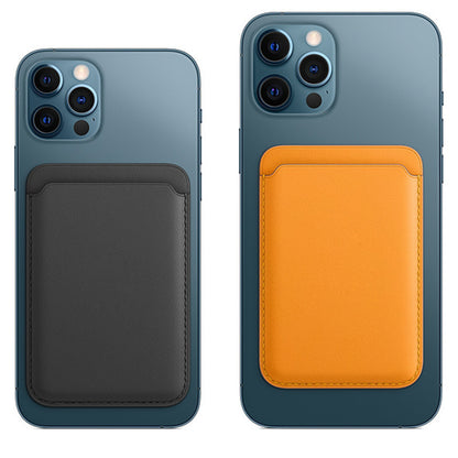 Magnetic Leather Card Holder for iPhone