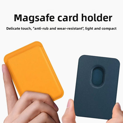 Magnetic Leather Card Holder