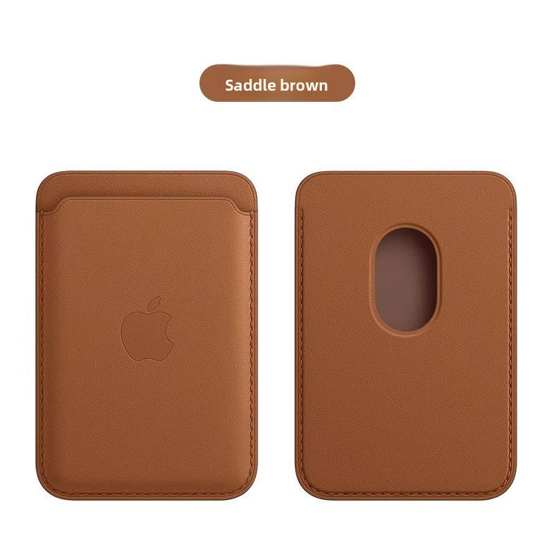 Magnetic Leather Card Holder