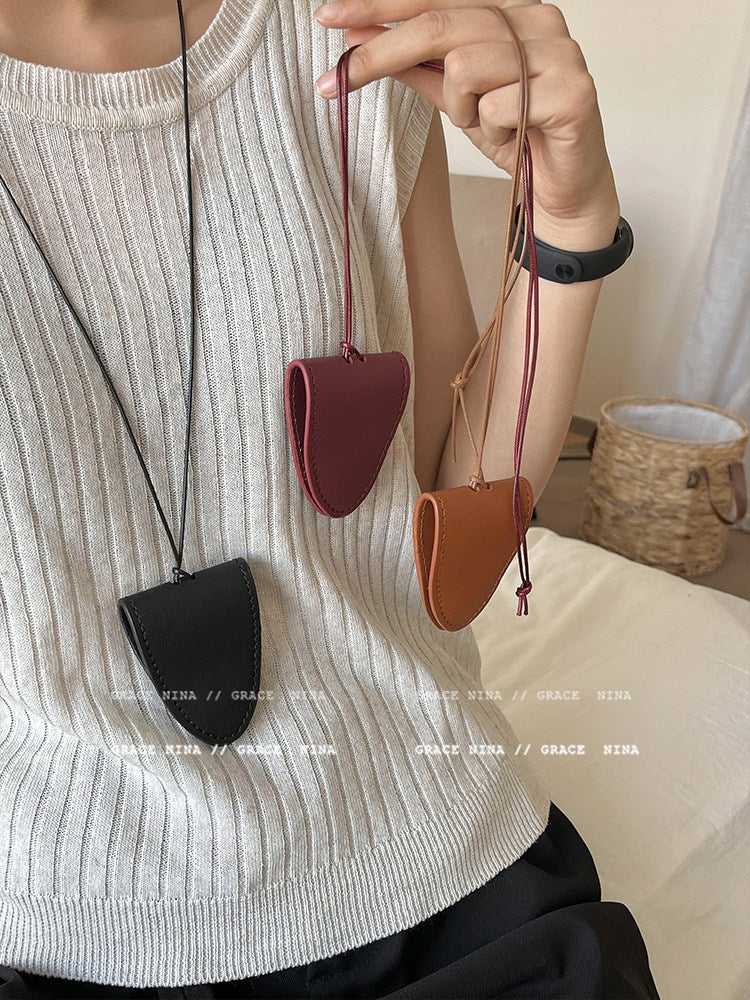 Magnetic Leather Sunglasses Lanyard with Necklace