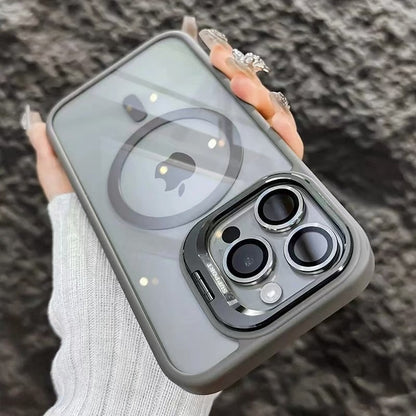 Magnetic lens holder for phone case