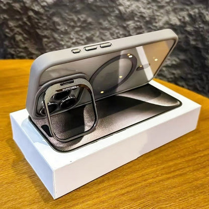 Magnetic lens holder for phone case