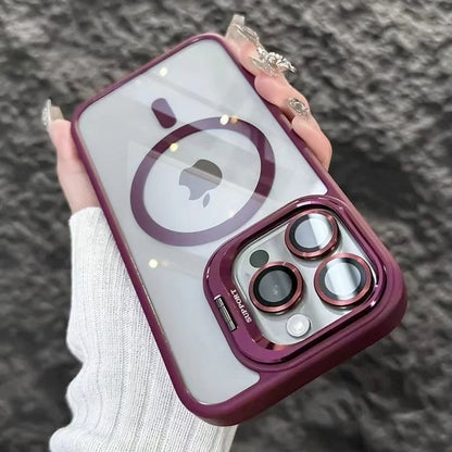 Magnetic lens holder for phone case