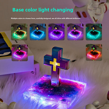 Magnetic Levitation Cross Lamp