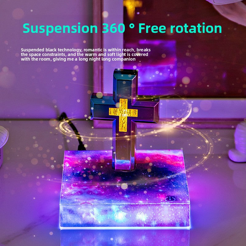 Magnetic Levitation Cross Lamp