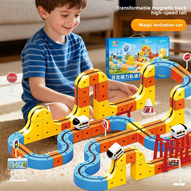 Magnetic Levitation Railway Building Blocks Set