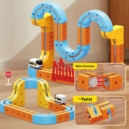 Magnetic Levitation Railway Building Blocks Set