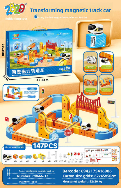 Magnetic Levitation Railway Building Blocks Set