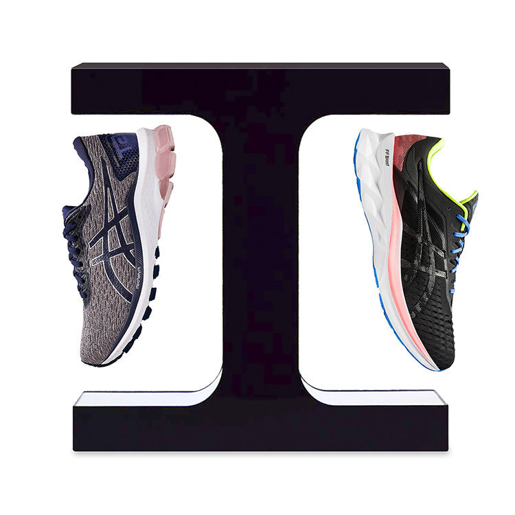 Magnetic Levitation Shoe Display Rack with Light Box