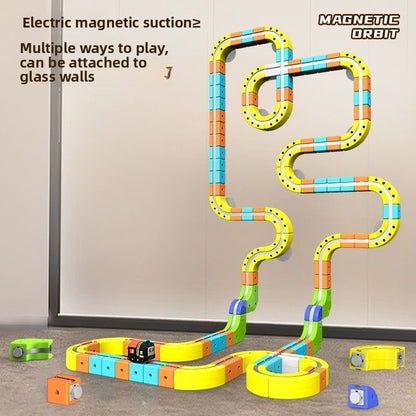 Magnetic Levitation Train Set with Building Blocks