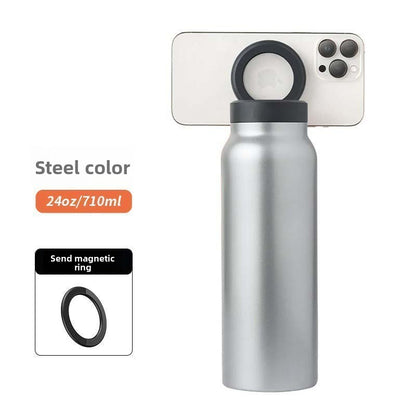Magnetic Lid Insulated Stainless Steel Water Bottle