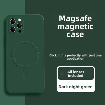 Magnetic Liquid Silicone Case for iPhone