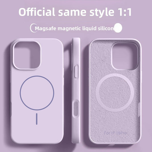Magnetic Liquid Silicone Phone Case for iPhone