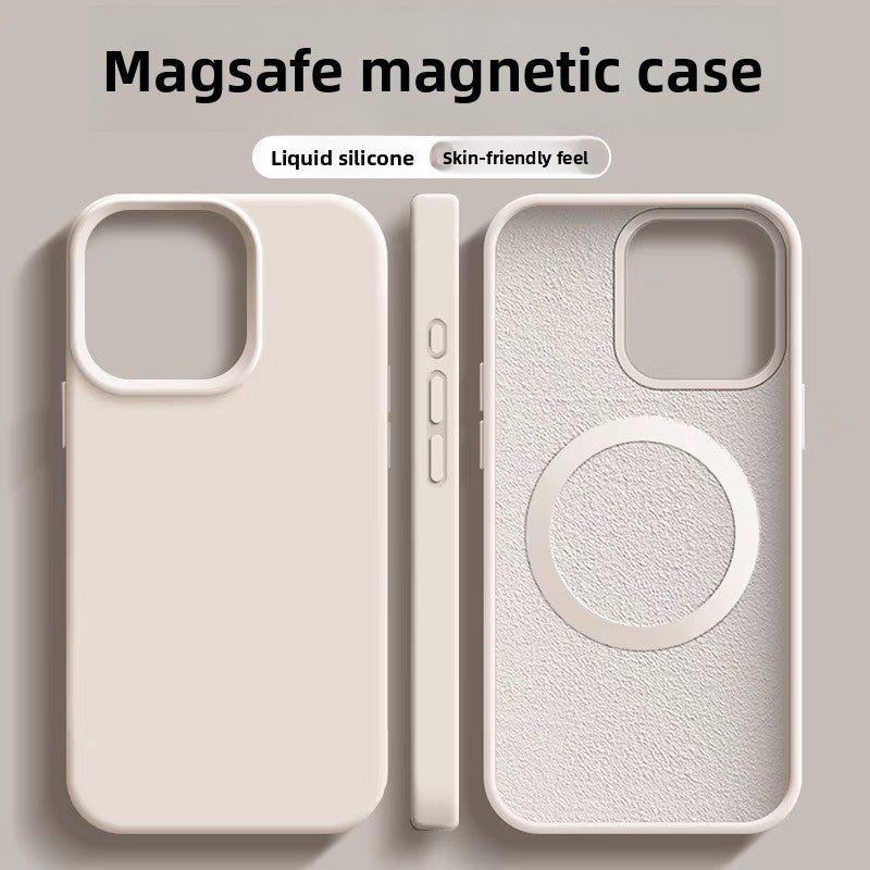 Magnetic Liquid Silicone Protective Case for iPhone
