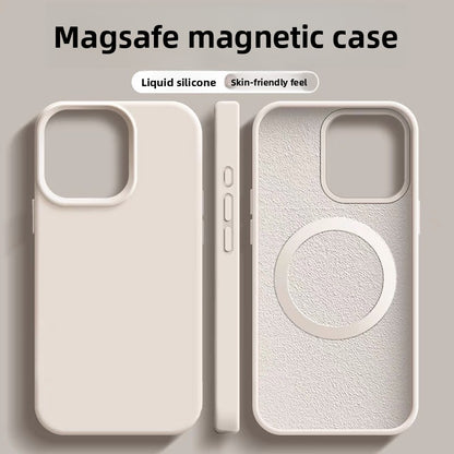 Magnetic Liquid Silicone Protective Case for iPhone