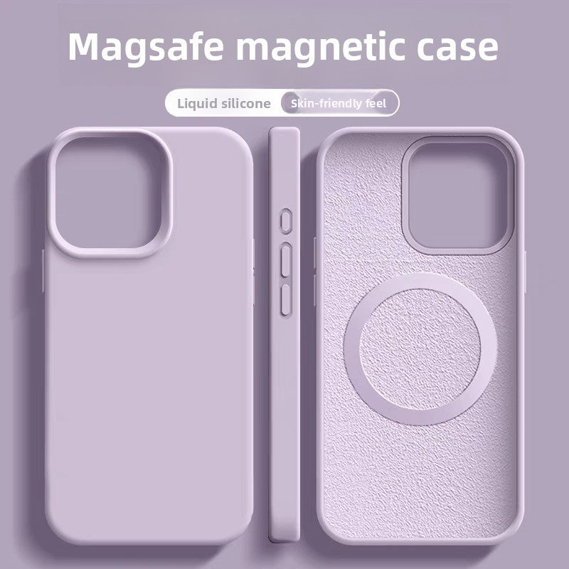 Magnetic Magsafe Liquid Silicone Shockproof Phone Case for iPhone