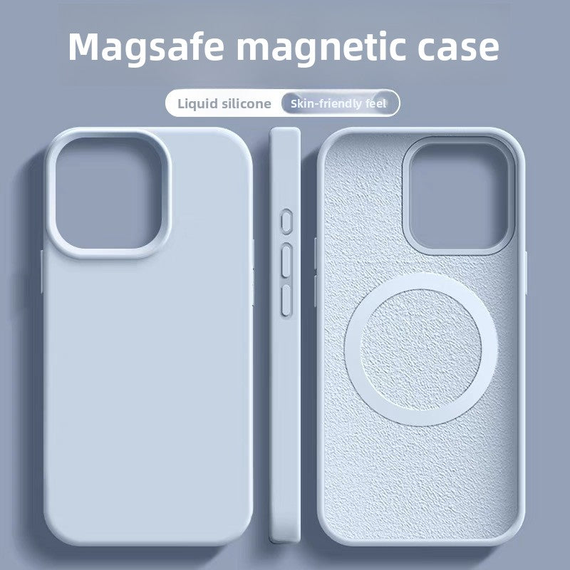 Magnetic Magsafe Liquid Silicone Shockproof Phone Case for iPhone
