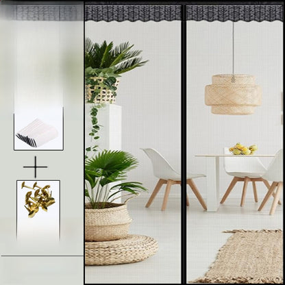Magnetic Mesh Door Curtain with Anti-Mosquito Design