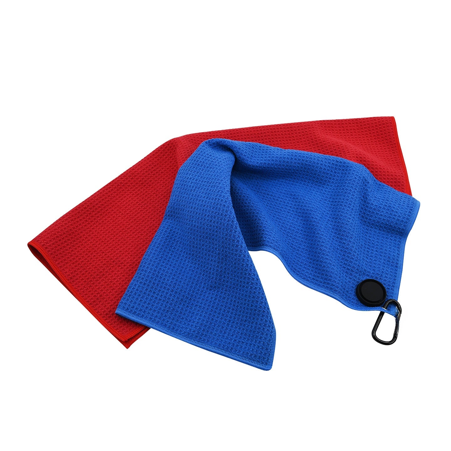Magnetic Microfiber Golf Towel with Waffle Pattern