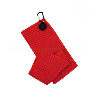 Magnetic Microfiber Golf Towel with Waffle Pattern