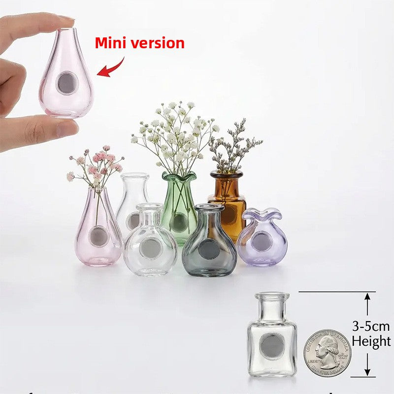 Magnetic Mini Glass Vase Refrigerator Magnets