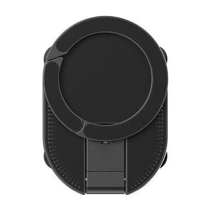 Magnetic mountaineering buckle mobile phone bracket