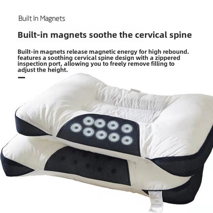 Magnetic neck pillow