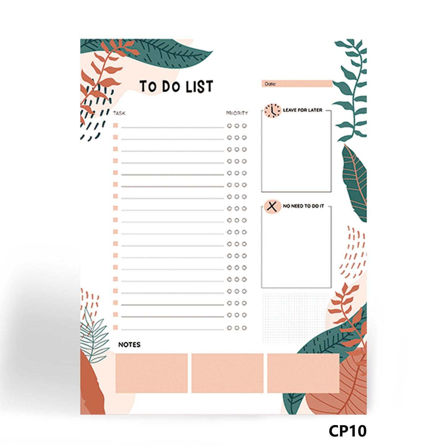 Magnetic Notepad for Food Lists and Time Management